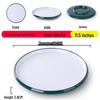 Nordic Round Melamine Shallow Plate for Buffets and Stir-Fry Dishes