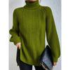 Knitted Sweater Mid Length Sweater Dress for Women