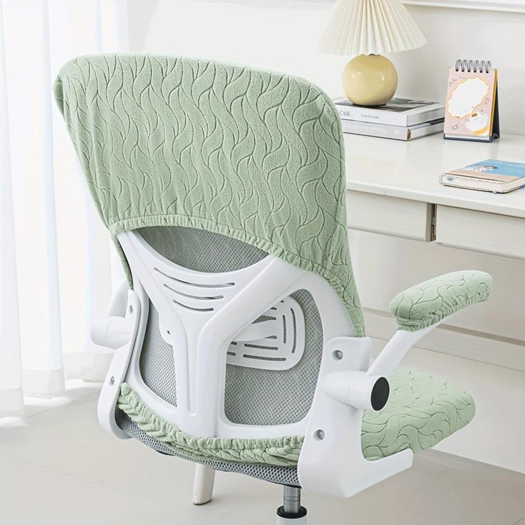 4-Piece Thickened Stretchable Computer Office Chair Covers Dustproof Pet Scratch Resistant Retractable Office Chair Covers