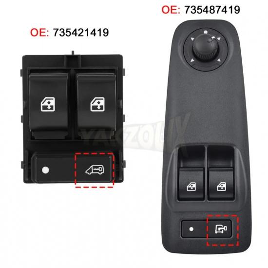 Power Window Switch Triple Button For Fiat Ducato Doblo Citroen Relay Jumper Peugeot Boxer 2006 - 2014 735421419 735487419