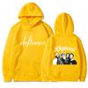 Deftones Hoodie Rote Rockband Merch Nu Metal Grunge Y2K Streetwear Unisex Langarm mit Bandfoto-Aufdruck