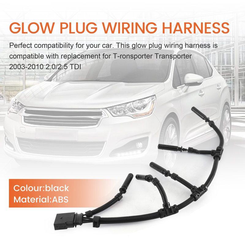 070971277B Engine Glow Plug Harness 074972095B for VW Transporter 2003-2010 2.5 TDI 07Z971277A Glow Plug Bridge Wiring