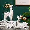 1Pair Resin Deer  Oranment Decoration For Living Room Bedroom Wine Cabinet Porch Decoration Resin Crafts