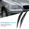 2PCS Headlight Eyebrow Cover Stickers for BMW E71 X6