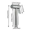Toilettensprühpistole, Edelstahl, Hand-Bidet-Wasserhahn für Badezimmer, Handsprüher, Duschkopf, selbstreinigende Badezimmer-Armatur