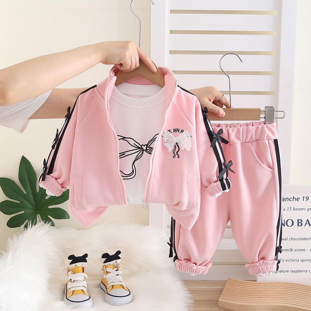 Kids Casual Long-Sleeve Set, Comfortable Daily Wear Outfits