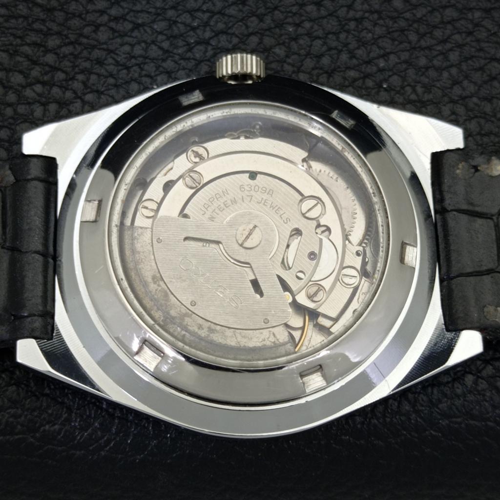 VINTAGE SEIKO 5 AUTOMATIC REFURBISHED JAPAN MENS BLUE COLOR DIAL WATCH A440641-4 Sk-a440641