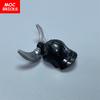 MOC Bricks Snakehead ninja Helmet Shoulder Dragon's Armor Action Figure Building blocks Assembles Particles Toys