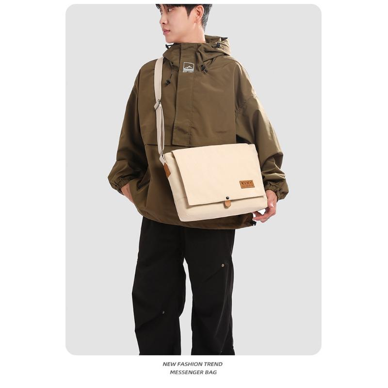 

Сумка на одно плечо мужская сумка трендовая простая модная большая вместимость ручная косая нейлоновая сумка хаки