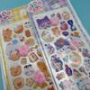 Cute Orange Cat 3D Pressable Cat Paw Puffy Bubble Stickers Self-Adhesive Kids Stationery Stickers for Journal Notebook DIY Craft