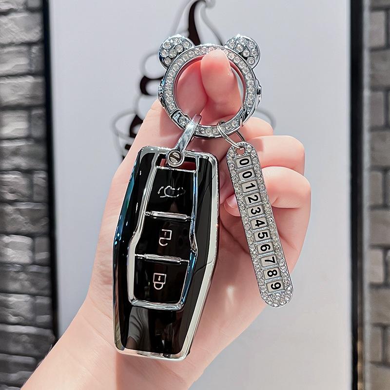 Tpu Car Remote Key Case Cover Protect Shell Fob For Mitsubishi Outlander Control Accessories