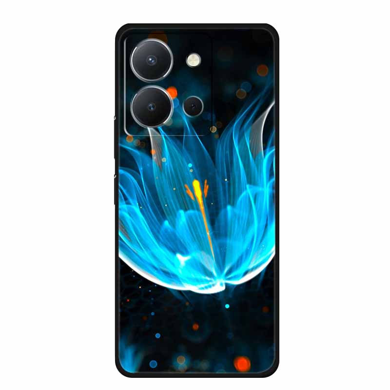 Phone Case For Vivo Y36 4G Back Cover Case 6.64" Shockproof Black Silicone Soft Funda For Vivo Y36 Case Coque For VivoY36 Y 36