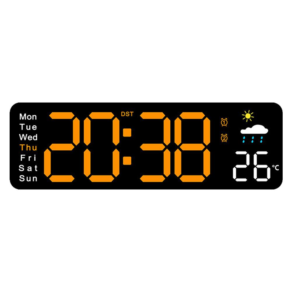 LED Alarm Clock USB Charging Port LED Clocks Large Display Digital Clock with Remote Control for Bedroom Home Living Room Office