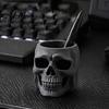 Matte PLA Schreibtisch-Organizer Totenkopf-Form Stifthalter, Große Kapazität Schreibtisch-Organizer, für Gaming-Tisch Finish Aufbewahrungsbecher Stifte Und Schreibwaren