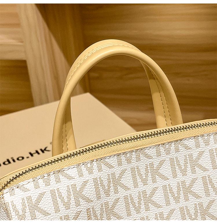 Hong Kong Genuine Leather Women's Backpack 2025 - New Summer Fashion, Large Capacity for Travel & School