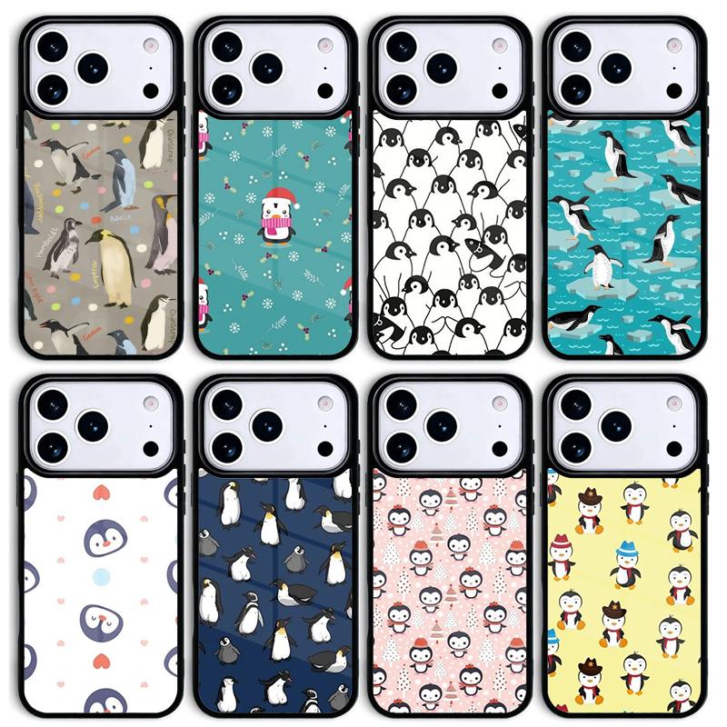 Antarctica Animal Flying Penguins Mobile Phone Case for IPhone 17 AIR 16pro Max 15 14 13 12 11 Bumper Cover