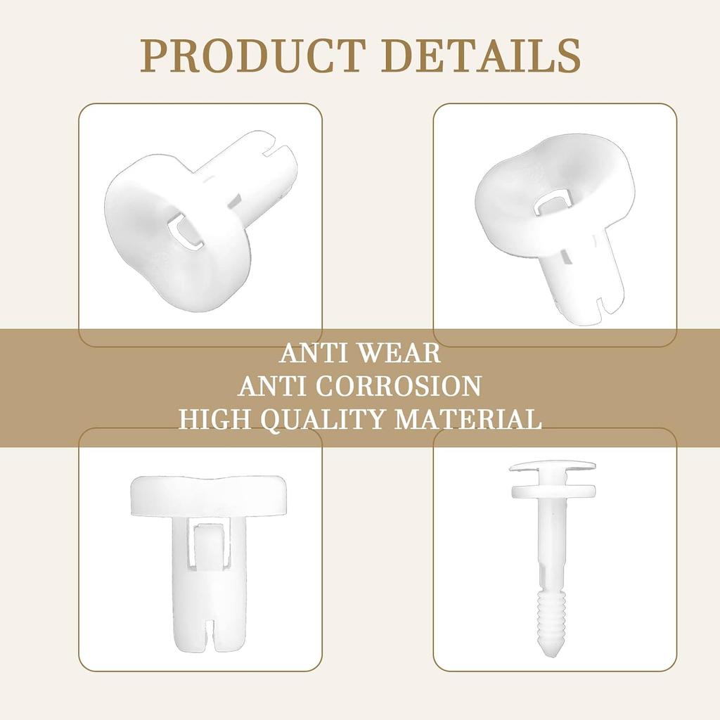 20Pcs Door Panel Retainer Clips OEM 15960325 Replace LH LHS Nylon Clip Plastic Retainers Fasteners Push Type Push Pin Screws Compatible with Chevy