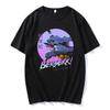 100% Cotton Anime Harajuku Ayanami Rei Printing Tshirt MenMomen Oversized Short Sleeve T-shirt Spring Summer Tops