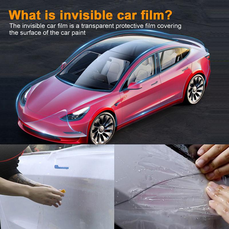 Pre-cut PPF Car Headlight Protective Film TPU For Tesla Model 3 Y X S - Rearview Mirror Transparent Scratch Resistant