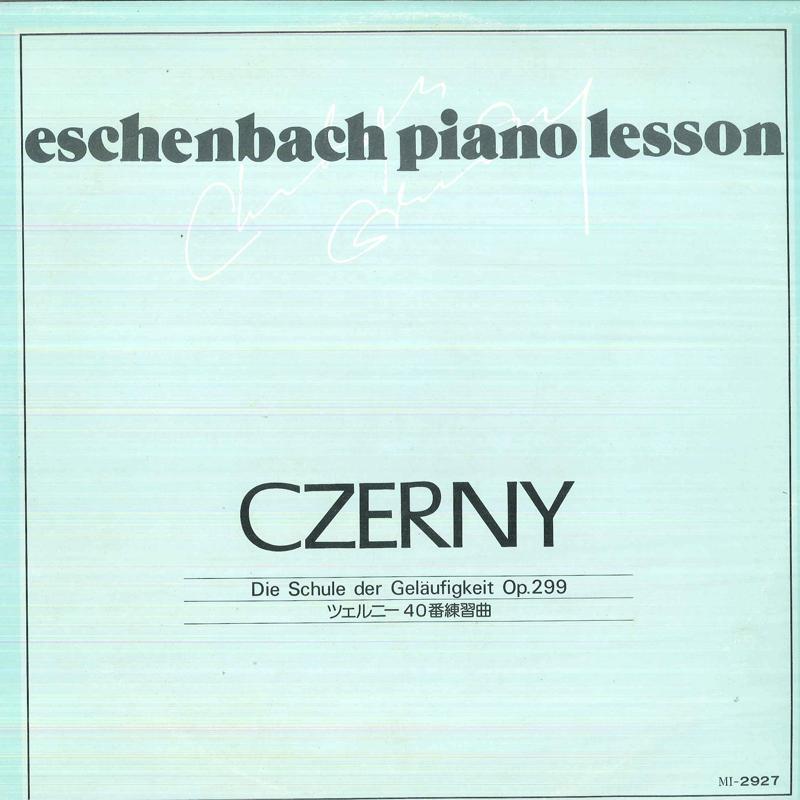 

LP Record CHRISTOPH ESCHENBACK - Czerny Die Schule Der Gelaufigkeit MI2927 DEUTSCHE GRAMMO Japan Classical Used