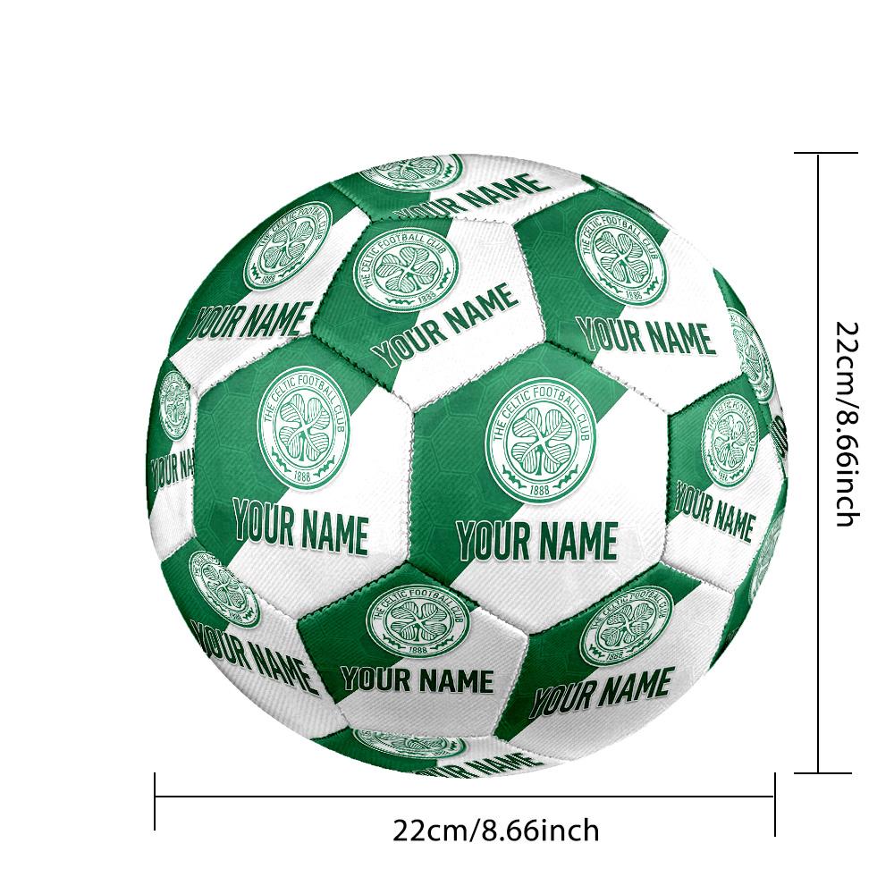 Personalized Size 5 Football Celtic FC Pattern Outdoor Game Sports Ball Gift