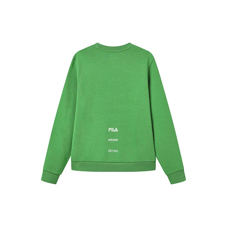 New FILA Sweatshirts Women's Dark Green F11W248211F-GN