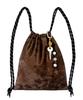 Other-Worldly Bohemian Keyring Gym Bag [Brown Suede]