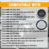 2Pcs Front/Rear AC Climate Control Knob Button Cover Compatible with BMW 5 6 7 Series X5 2014-2018 X6 2014- Replace for 61319393931