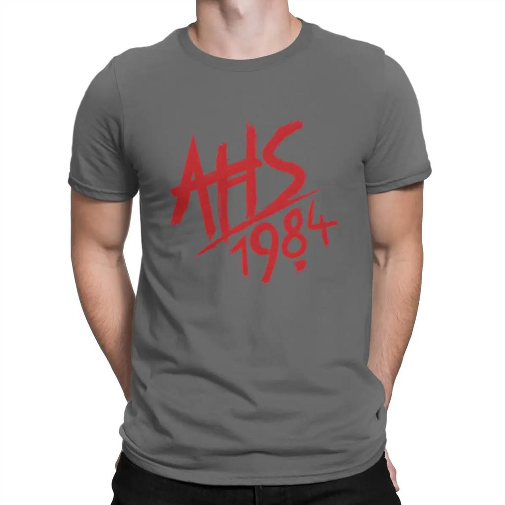 Estate Harajuku Logo AHS 1984 T-Shirt da Uomo Girocollo a Maniche Corte in Tessuto Umorismo Alta Qualità Regali di Compleanno