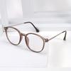 New Minimalist Round Frame Anti Blue Light Glasses Fashionable and Versatile Flat Light Glasses