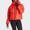 Adidas X Stella McCartney Truenature Short Padded Winter Jacket With Hood And Logo Patch Women Jacket Red IL9614