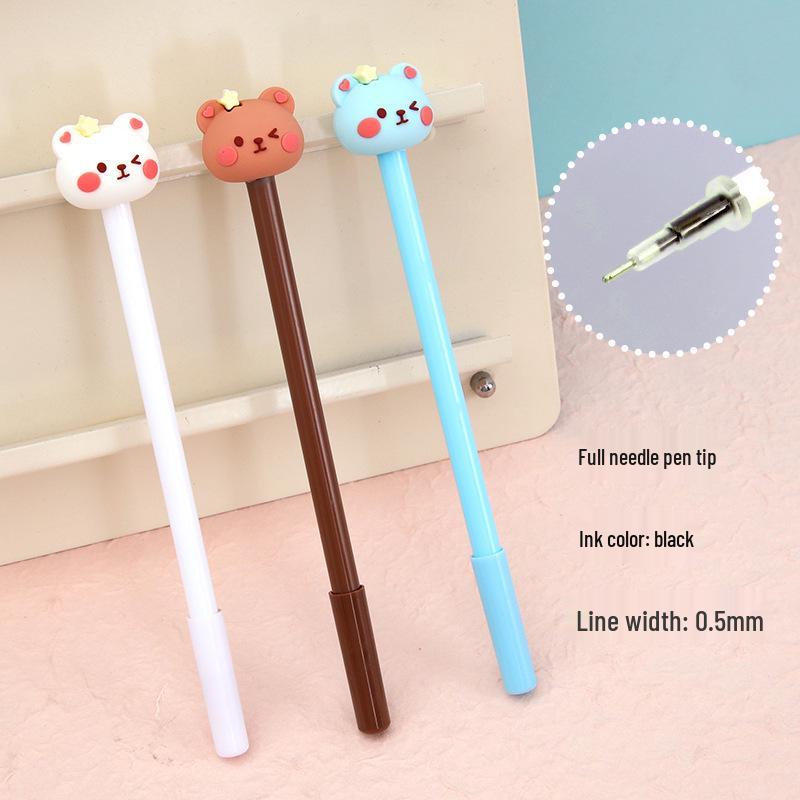 Милая Мультяшная Кошка Чернильная Ручка-Подпись - Креативная Студенческая Канцелярия с Высокой Привлекательностью 0.5mm