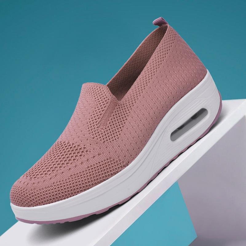 Low Cut Rubber Shoes For Women Slip On White Casual Walking Shoes Fashion Comfortable Shoes