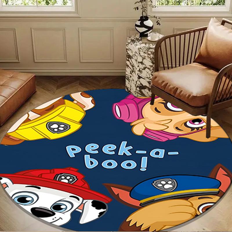 Paw Patrol: Heroic Rescue Round Mat Home Decor, Chair Rug For livingroom,Bedroom, Doormat Home Decor Birthday Gift Christmas Gifts