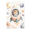 Nursery Wall Art Space Astronaut Animal Poster Print Canvas Painting Moon Planet Rocket Baby Room Wall Decor