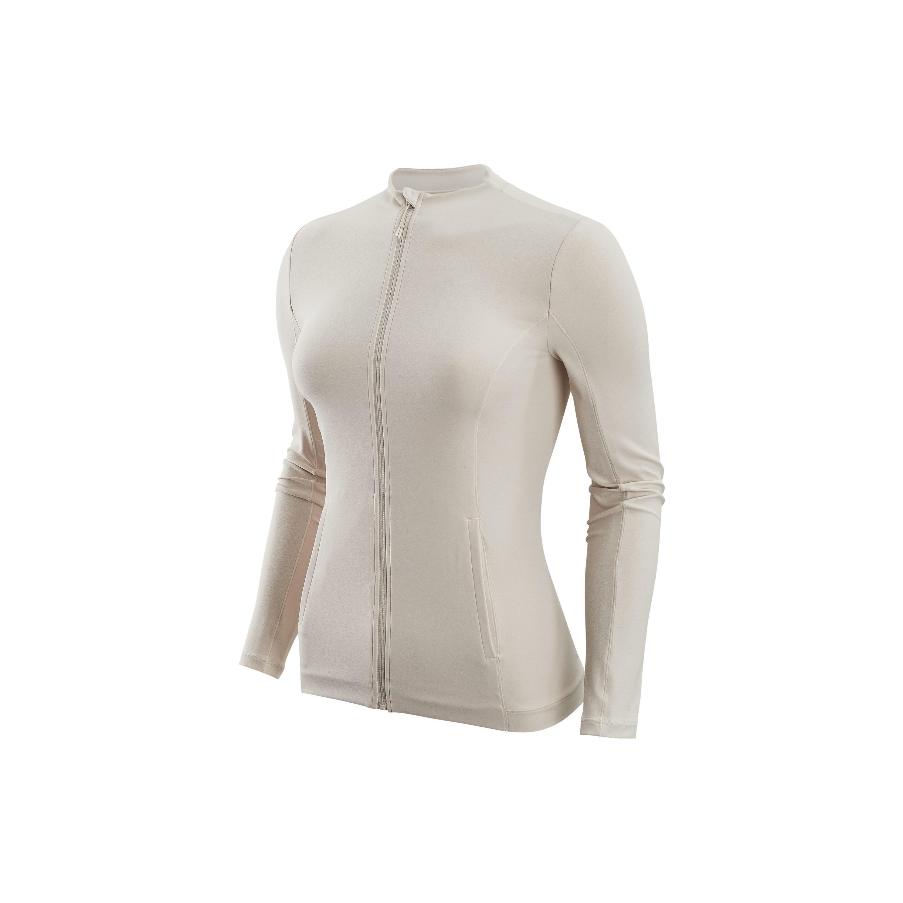 

Женская куртка Nike Solid Color Zip Collar Jacket Beige DQ6002-104 S