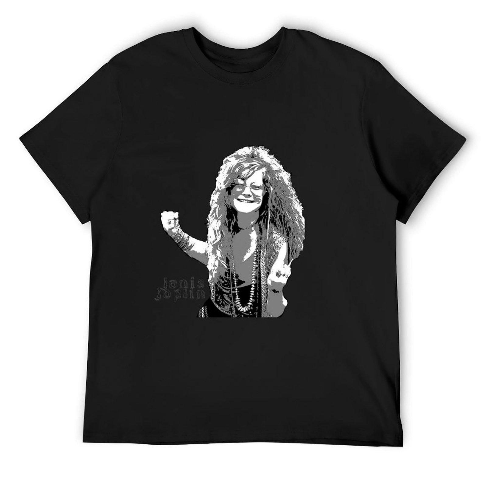 

Janis Joplin - digital handmade art by Iona Art Digital T-Shirt graphics new edition oversizeds mens t shirts XL