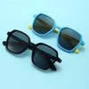 1pc Square Polarized Child Sunglasses Goggle Girls Boy Soft Frames Trendy Sun Glasses Outdoor Shade Eyewear UV400 De Sol Oculos