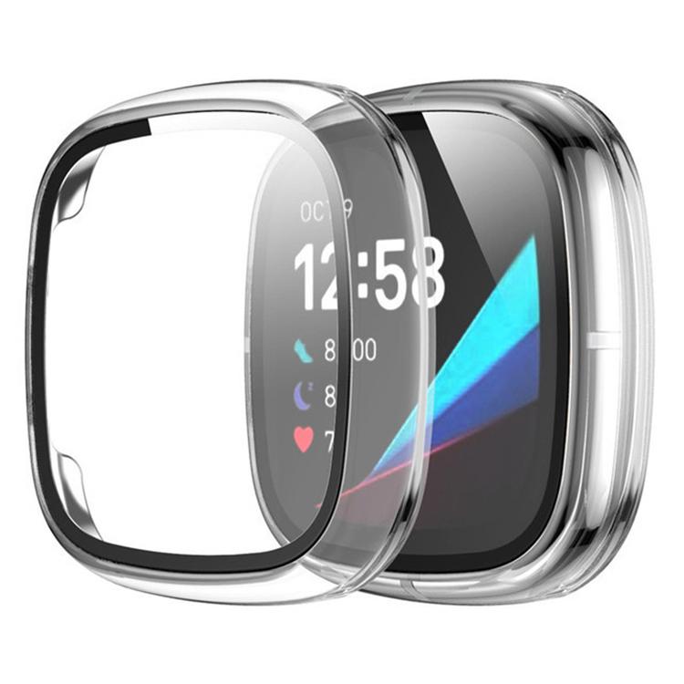 Gehärtete Folie Integriertes Hart-PC Vollkanten Stoßfestes Uhrenschutzgehäuse Für Fitbit Versa 4 Smartwatch