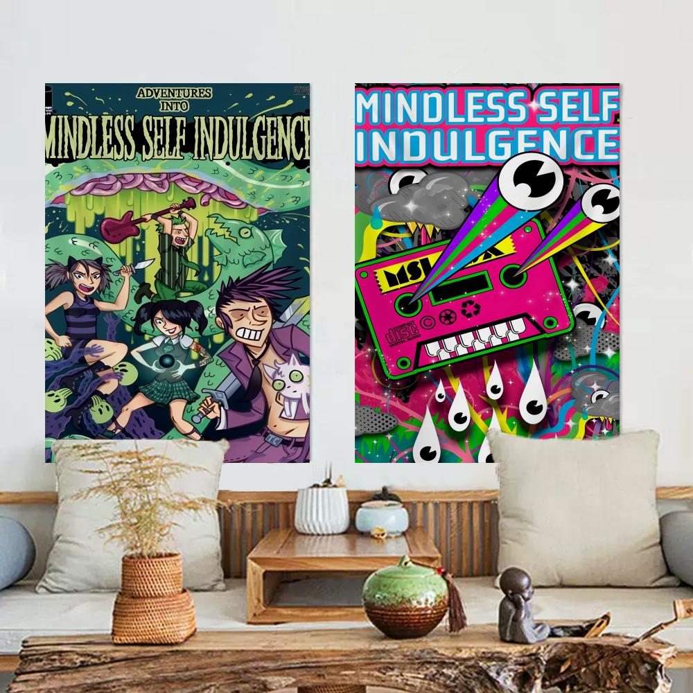 MMindless SSelf IIndulgence Tapestry Microfiber Wall Hanging For Bedroom Living Room Decor Outdoor Festival Bar Background
