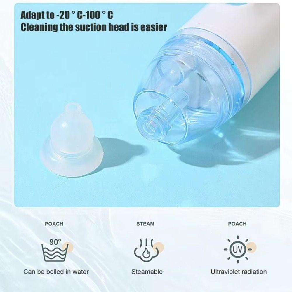 Silicone Baby Nose Sucker Adjustable Nose Cleaner Low Noise Baby Nose Cleaner
