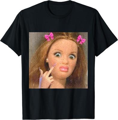Funny Doll Face Meme T-Shirt
