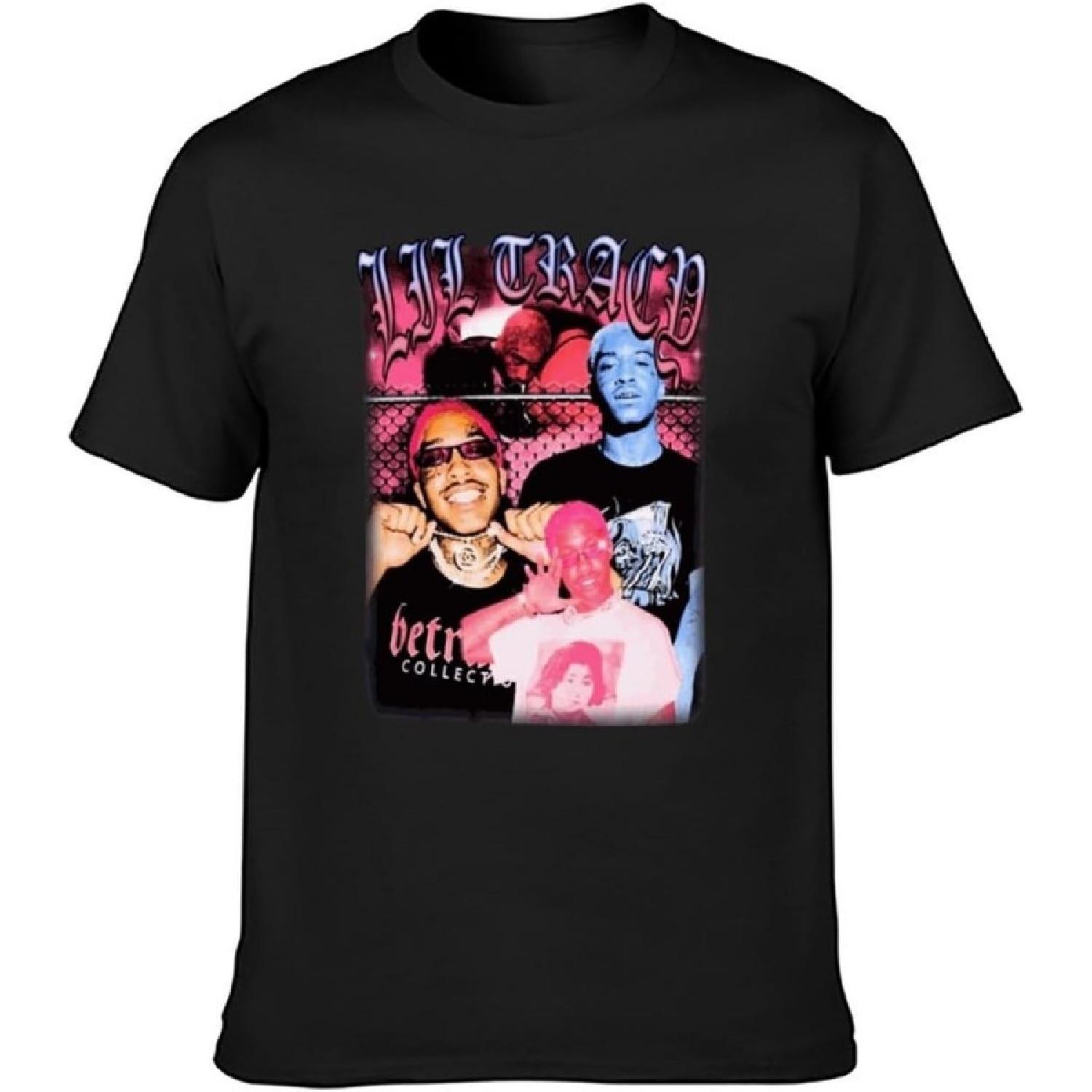 

Lil Tracy Damwow T-Shirt Graphics Tee Black Tee Shirt XXXXXL різнокольоровий