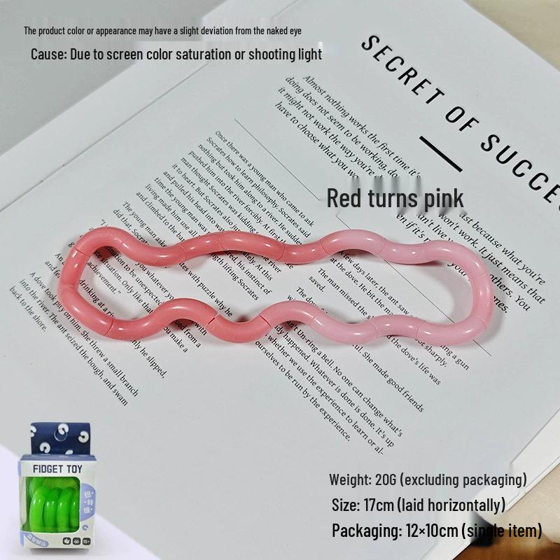 Twist & Lock Temperature-Sensitive Color-Changing Crystal Stress Relief Rope Toy