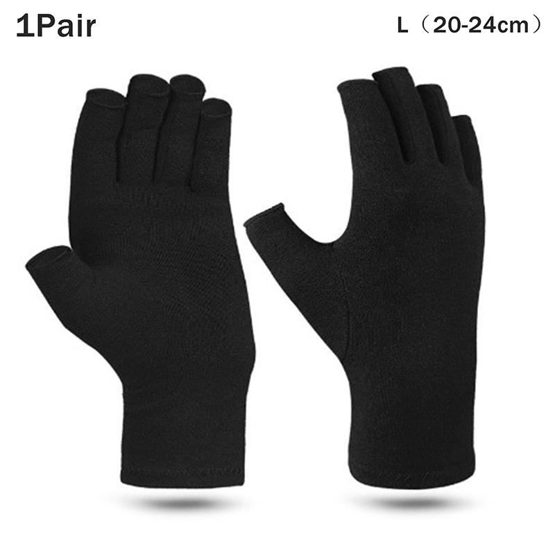 Therapy Compression Arthritis Gloves for Men Half-Finger Wrist Support Hand Joint Pain Relief Health Care Compression Gloves