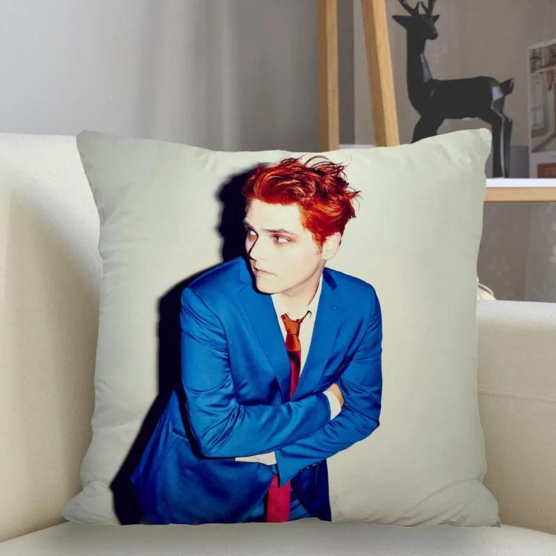 Musife New Custom Gerard Way Pillowcase Sofa Decorative Cushion Cover Pillowcase Home Decor Drop Shipping Wholesale
