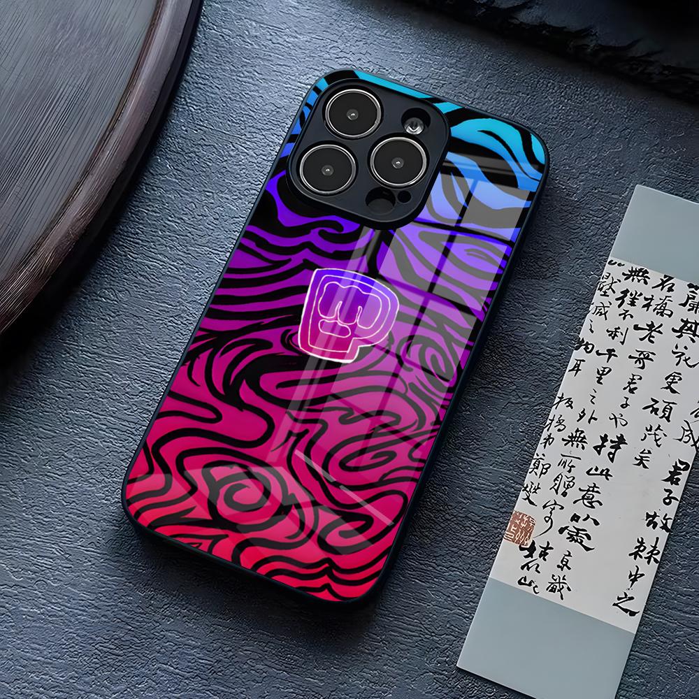 PewDiePie Waves Phone Case For IPhone 13 Pro Max 14 16 Plus 12 Mini 11 15 X XR XS 8 7 Plus SE Tempered Glass Cover