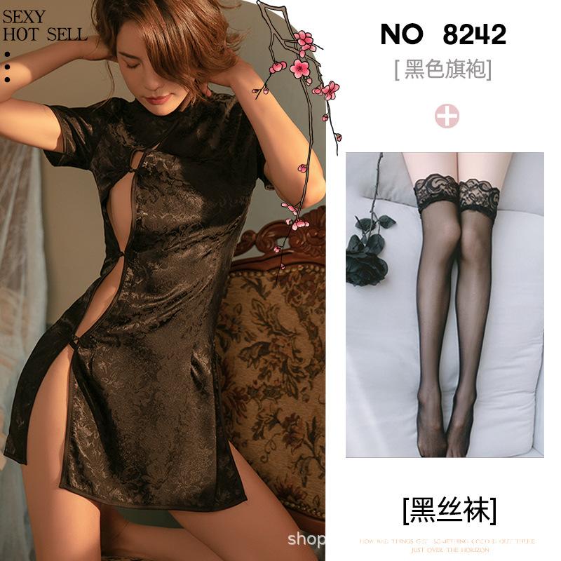 Sexy women's seduction lingerie, cheongsam uniform clothing seduction suit clothes pure