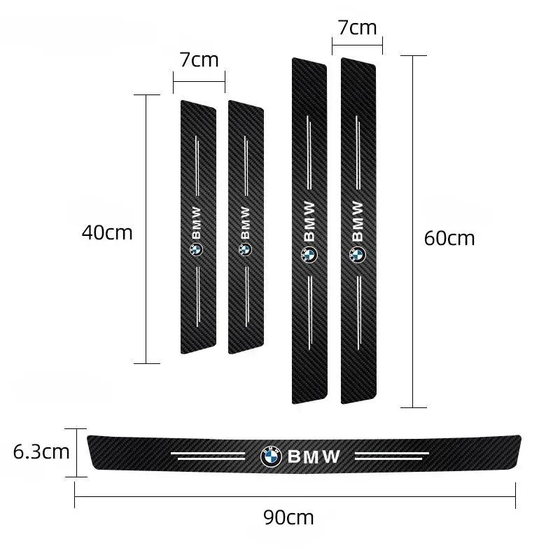 -5Pcs/9Pcs Car Door Sticker Threshold Anti Scratch Decals Accessories For BMW E91 X5 E70 F11 E30 F31 X3 F25 E61 E83 X1 E53 E87