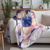 Cute Anime Girl Blanket - Soft Throw with Bunny Design, Perfect for Bedroom Decor, Unique Gift for Manga Fans